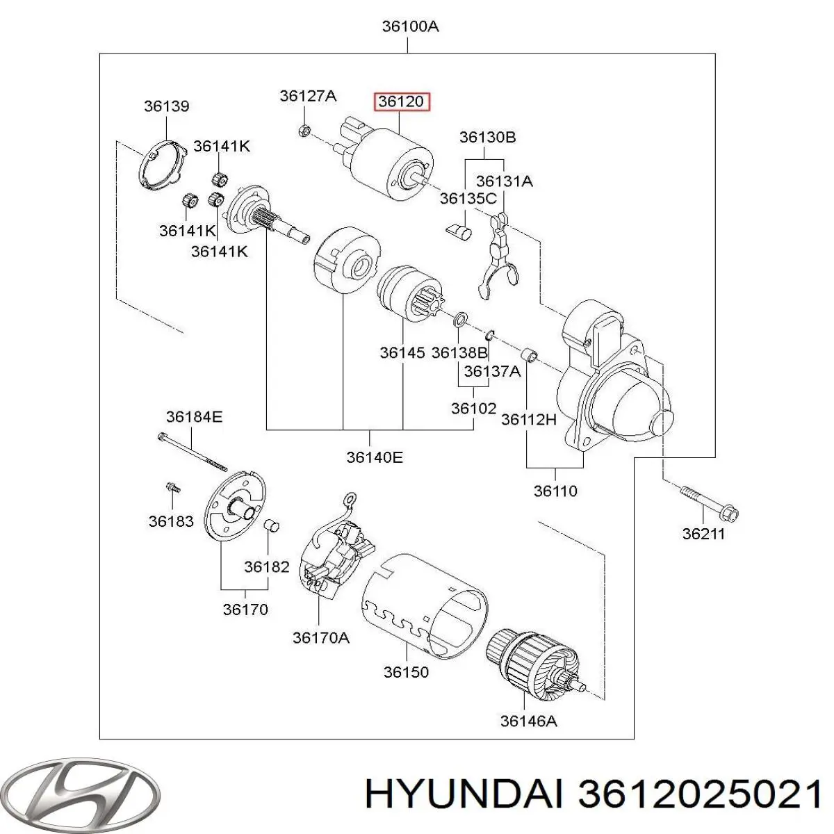 Interruptor solenoide para Hyundai H-1 STAREX (TQ)