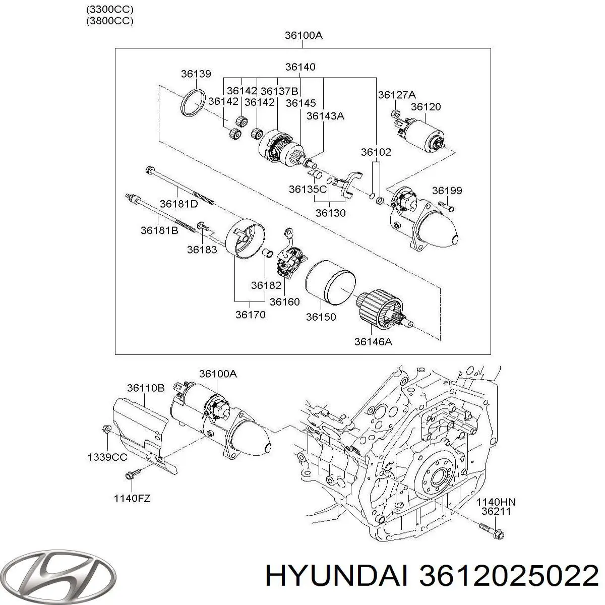 Interruptor magnético estárter Hyundai/Kia 3612025022 precio, desde 28,39 EUR