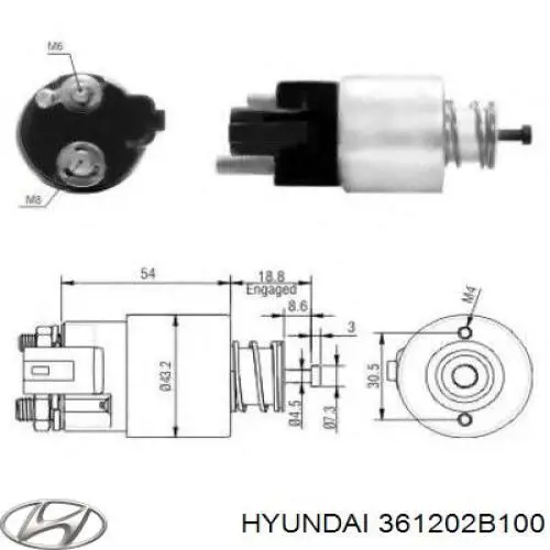 Comprar 361202B100 Hyundai/Kia Interruptor magnético de arranque