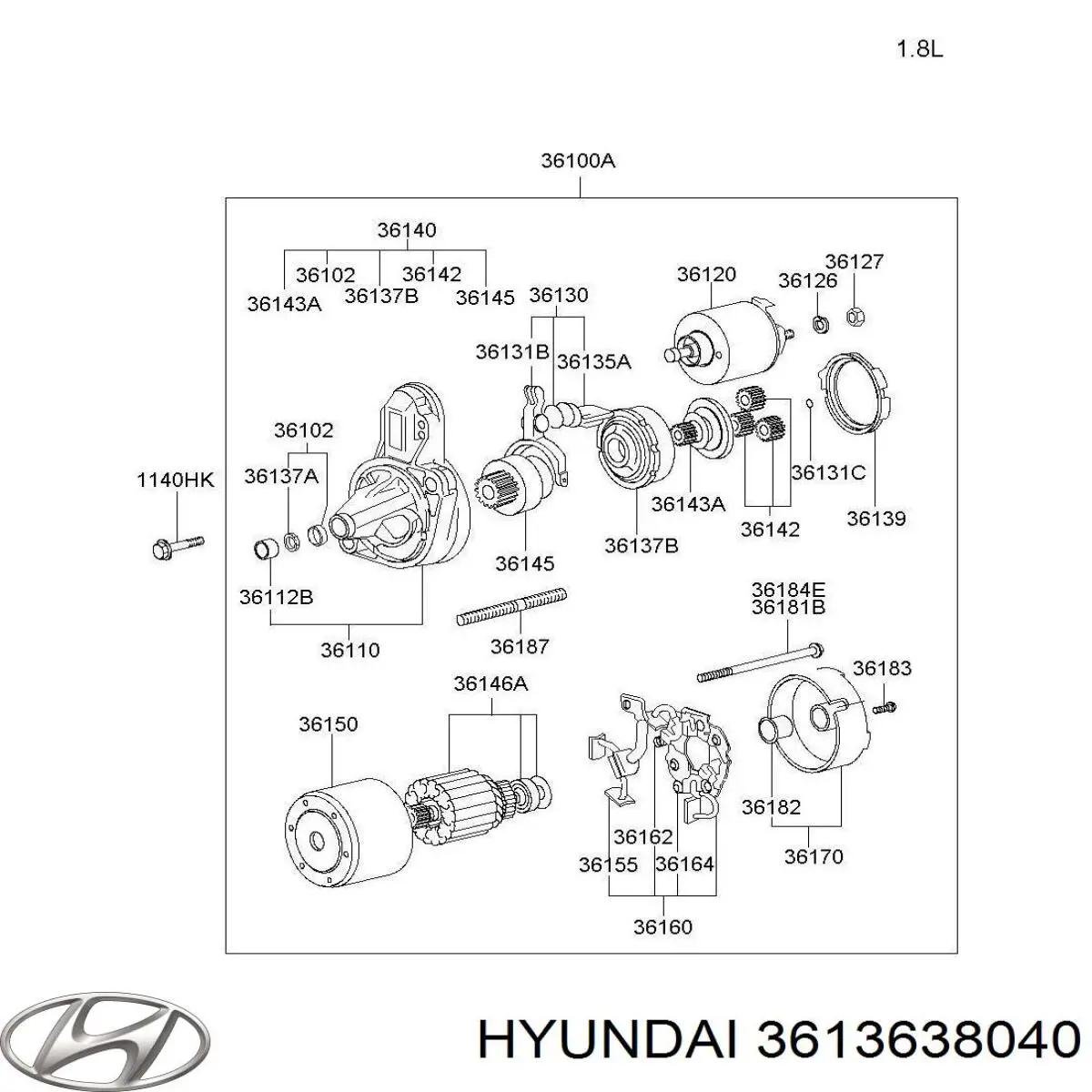 3613638040 Hyundai/Kia