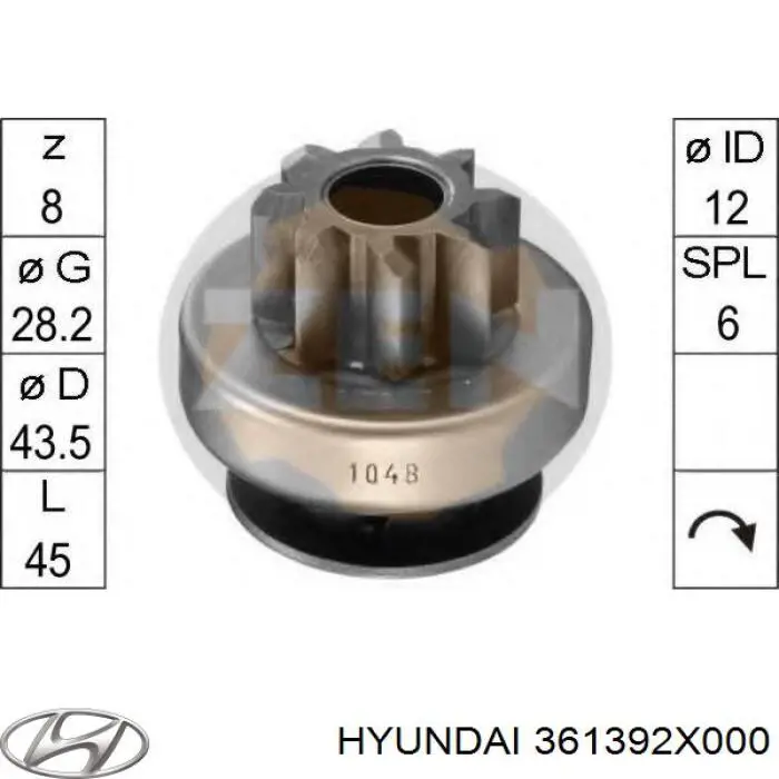 Comprar 361392X000 Hyundai/Kia Bendix