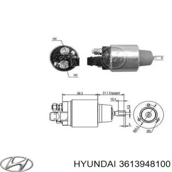 3613948100 Hyundai/Kia bendix