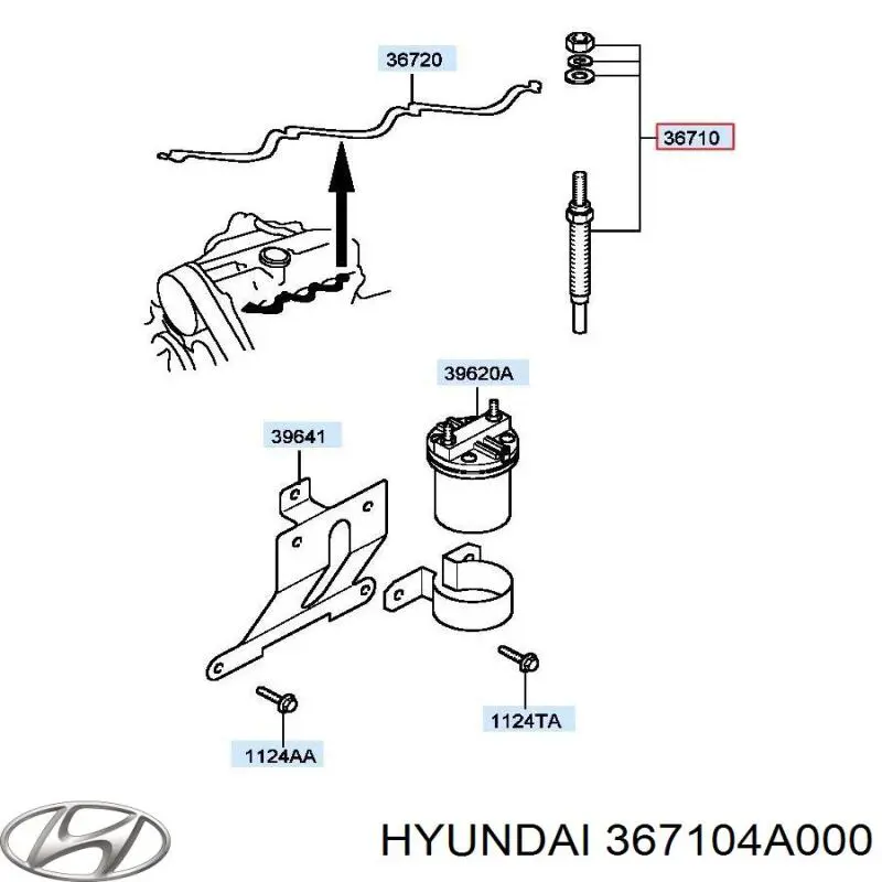Bujía de incandescencia KIA Sorento 1 JC