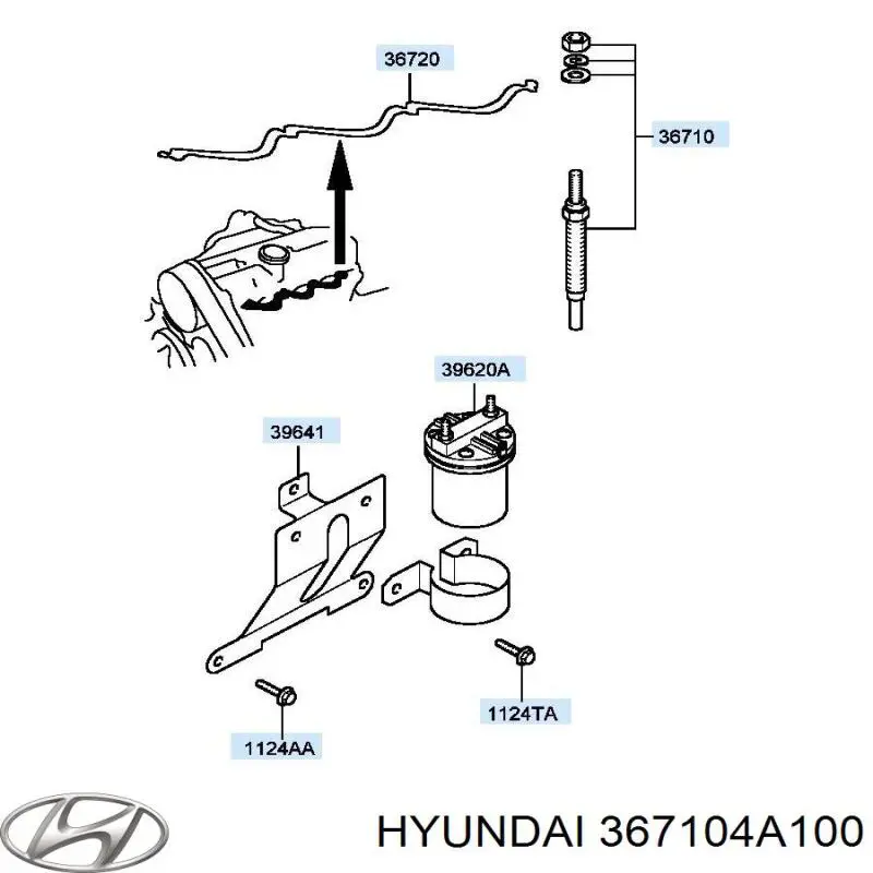 Bujías incandescentes Hyundai/Kia 367104A100 precio, desde 14,91 EUR