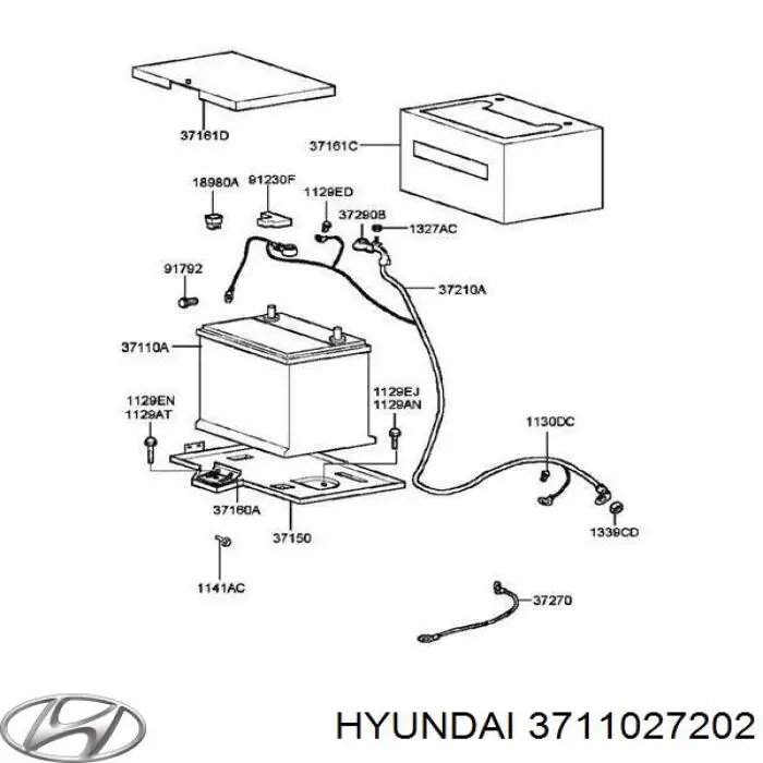 Batería de arranque Hyundai/Kia 3711027202 precio, desde 120,80 EUR