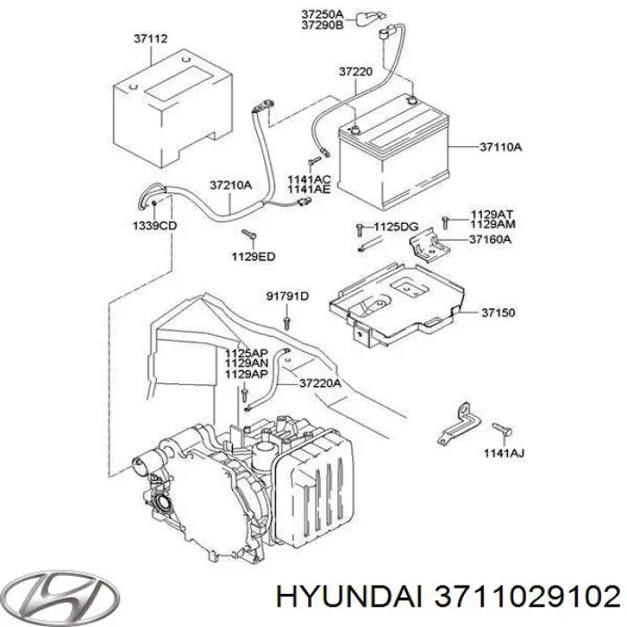 Batería de Arranque Hyundai/Kia (3711029102)
