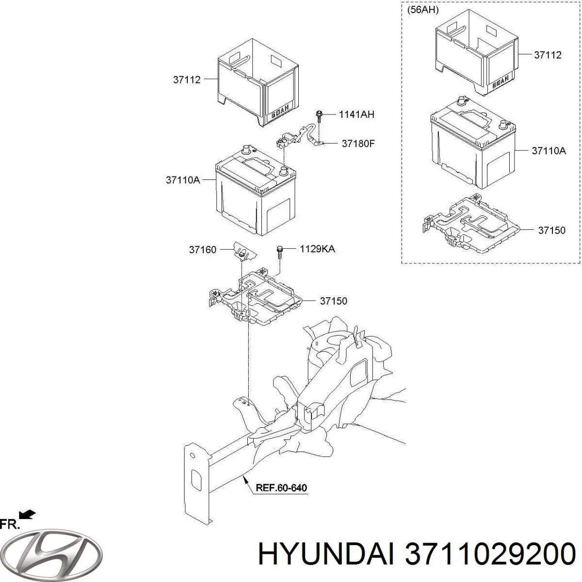 Batería de arranque Hyundai/Kia 3711022200AT precio, desde 85,88 EUR