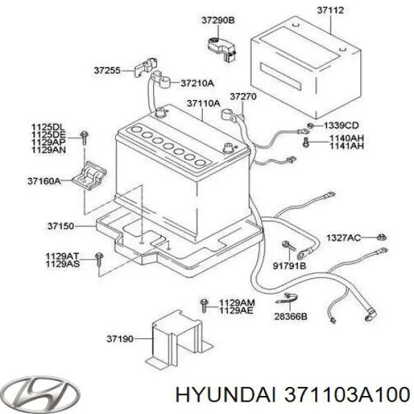 Batería de Arranque Hyundai/Kia (371103A100)