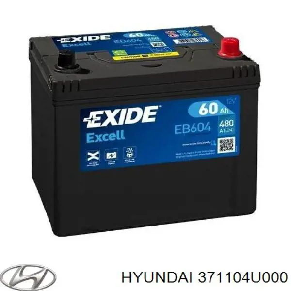 Batería de arranque Hyundai/Kia 371104U000 precio, desde 153,54 EUR