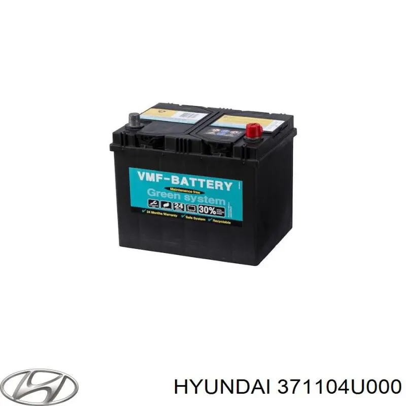 Comprar 371104U000 Hyundai/Kia Batería de coche