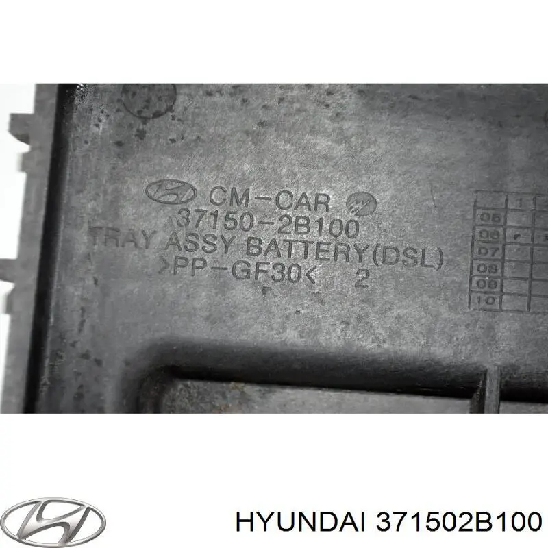 Comprar 371502B100 Hyundai/Kia Bandeja de la batería