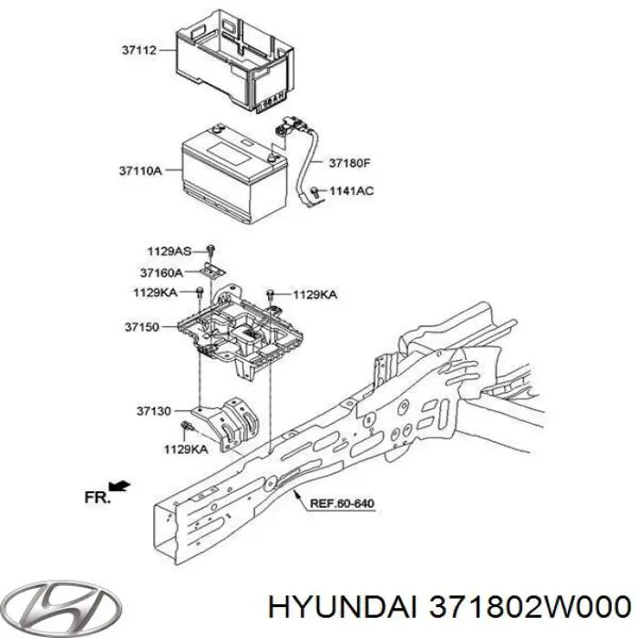 Cable de masa de batería Hyundai/Kia 371802W000 precio, desde 110,35 EUR