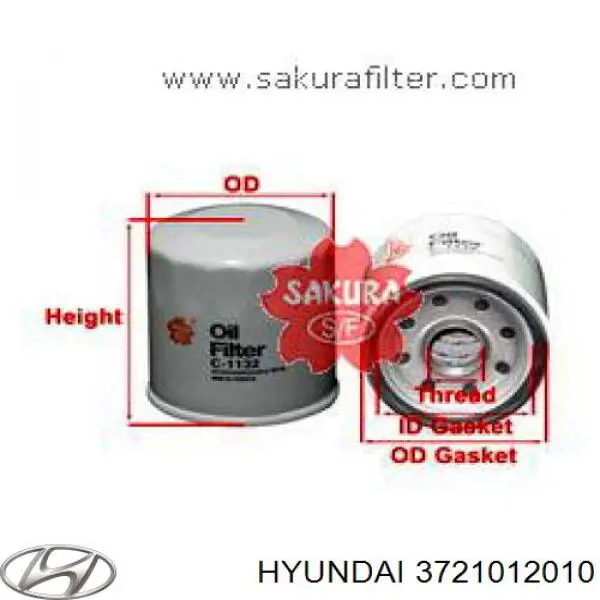 Comprar 3721012010 Hyundai/Kia Filtros de aceite
