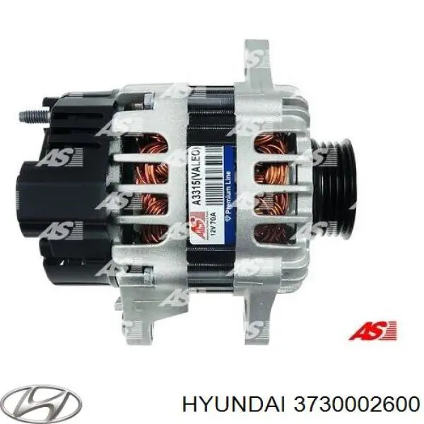 Alternador del motor Hyundai/Kia 3730002600 precio, desde 91,48 EUR
