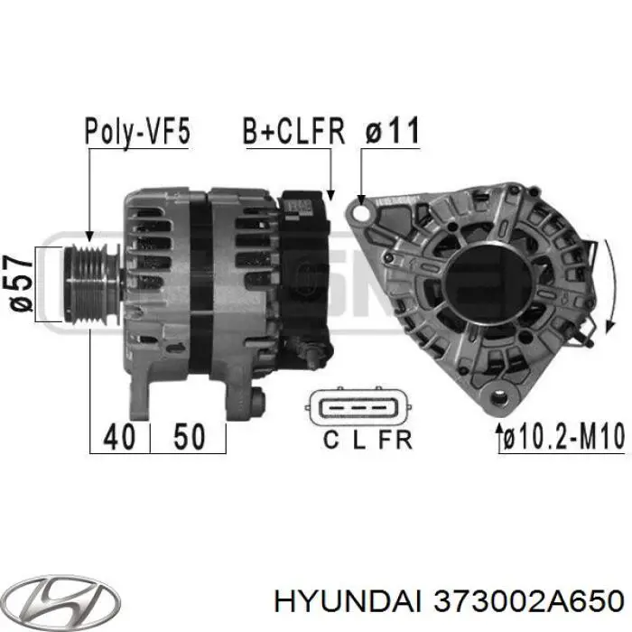 373002A650 Hyundai/Kia alternador