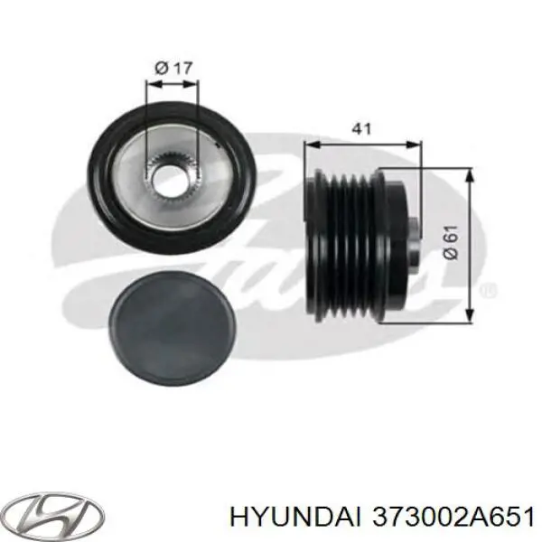 373002A651 Hyundai/Kia alternador
