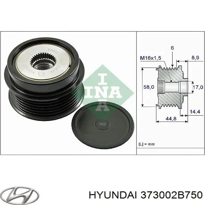 373002B750 Hyundai/Kia alternador