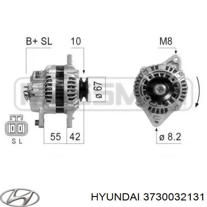 3730032131 Hyundai/Kia alternador