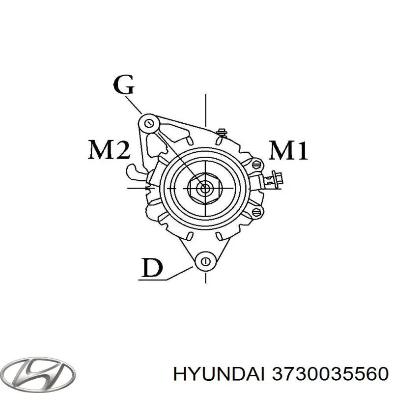 3730035560 Hyundai/Kia alternador