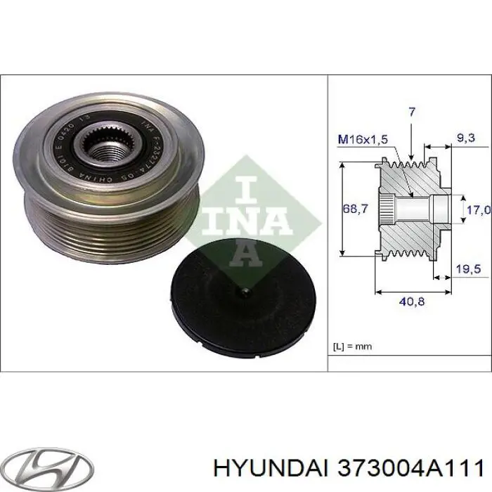 373004A111 Hyundai/Kia alternador