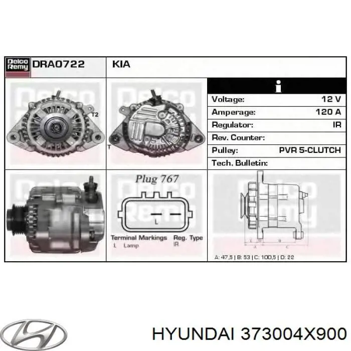 LRA01390 Lucas Alternador de coche