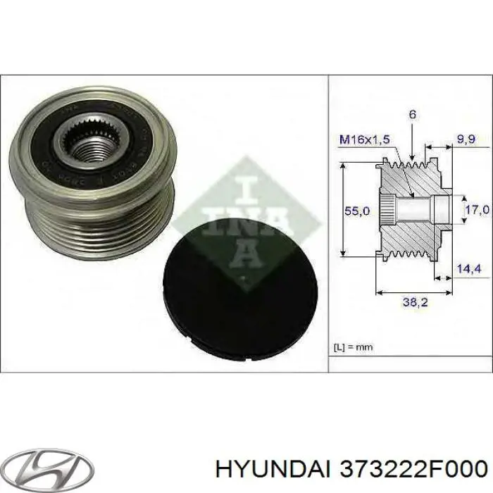 101926 Febi Rueda libre alternador 