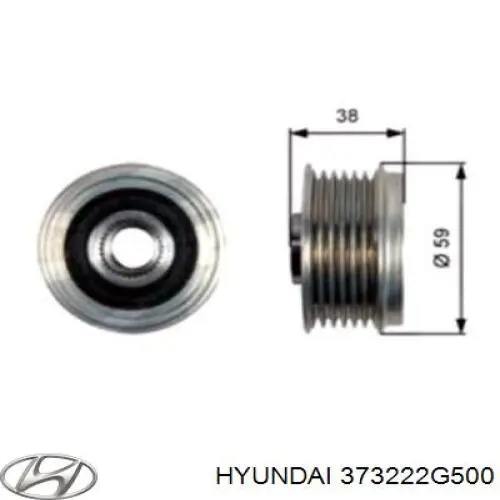 Comprar 373222G500 Hyundai/Kia Rueda libre del alternador