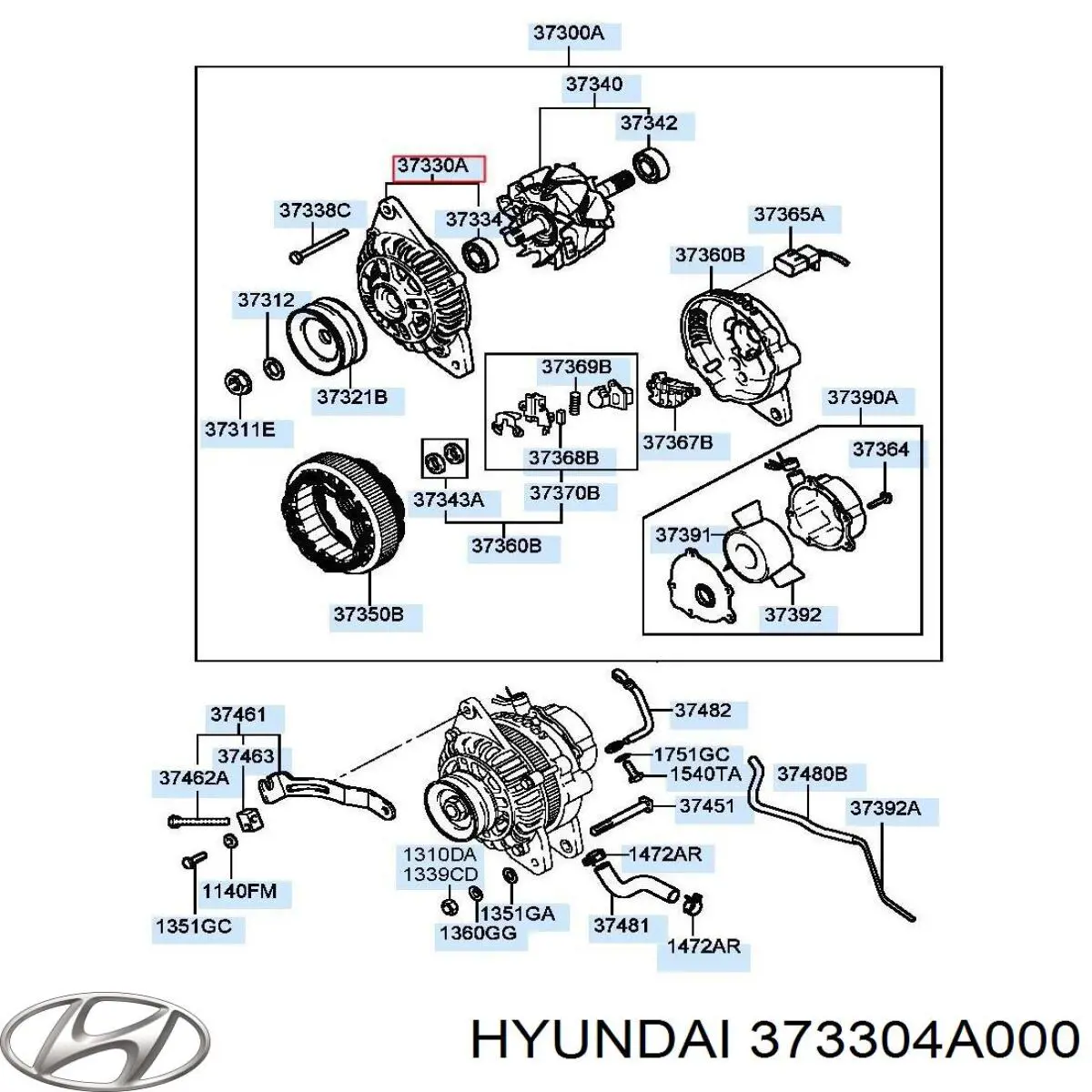 Comprar 373304A000 Hyundai/Kia Dynamo