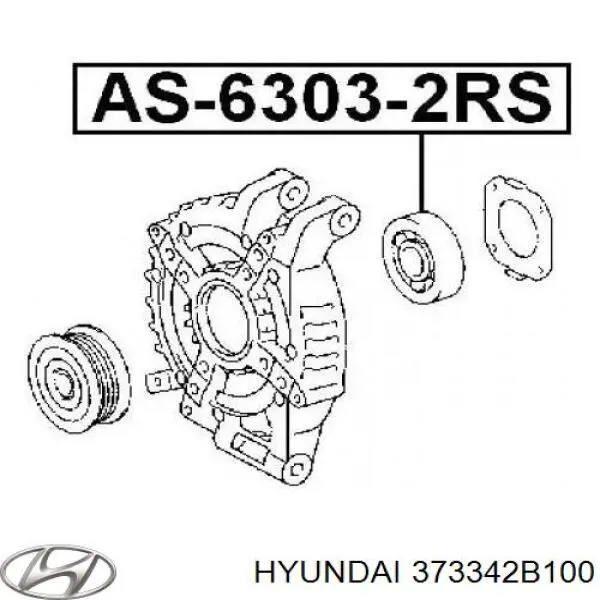 373342B100 Hyundai/Kia cojinete, alternador