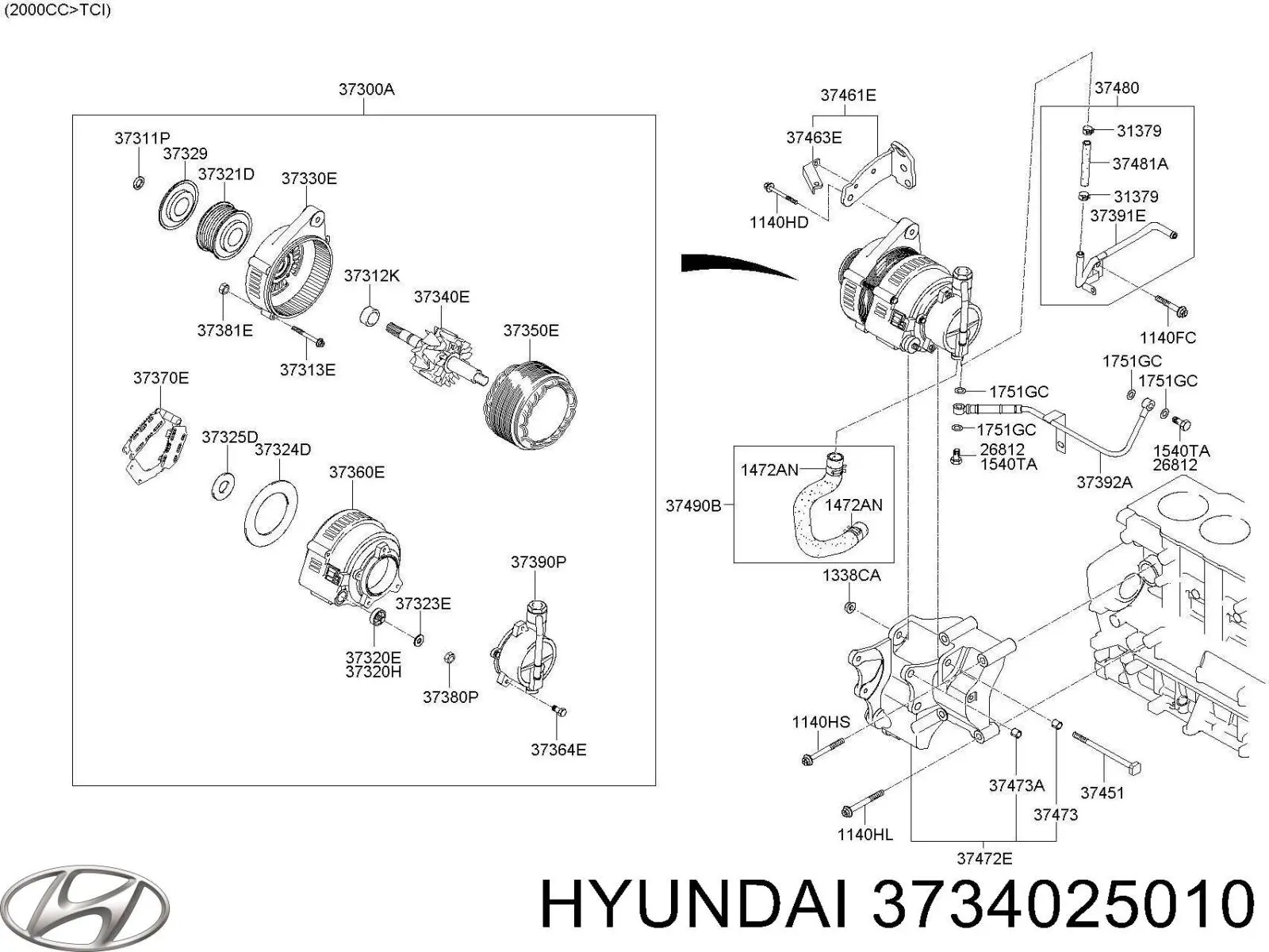 3734025010 Hyundai/Kia