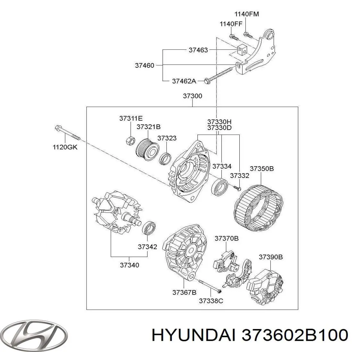 Puente rectificador del alternador Hyundai/Kia 373602B100 precio, desde 31,34 EUR