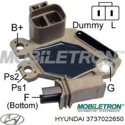 Regulador de rele del generador (rele de carga) para Hyundai Elantra (XD)