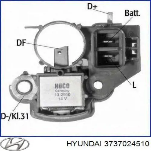 3737024510 Hyundai/Kia regulador de rele del generador (rele de carga)