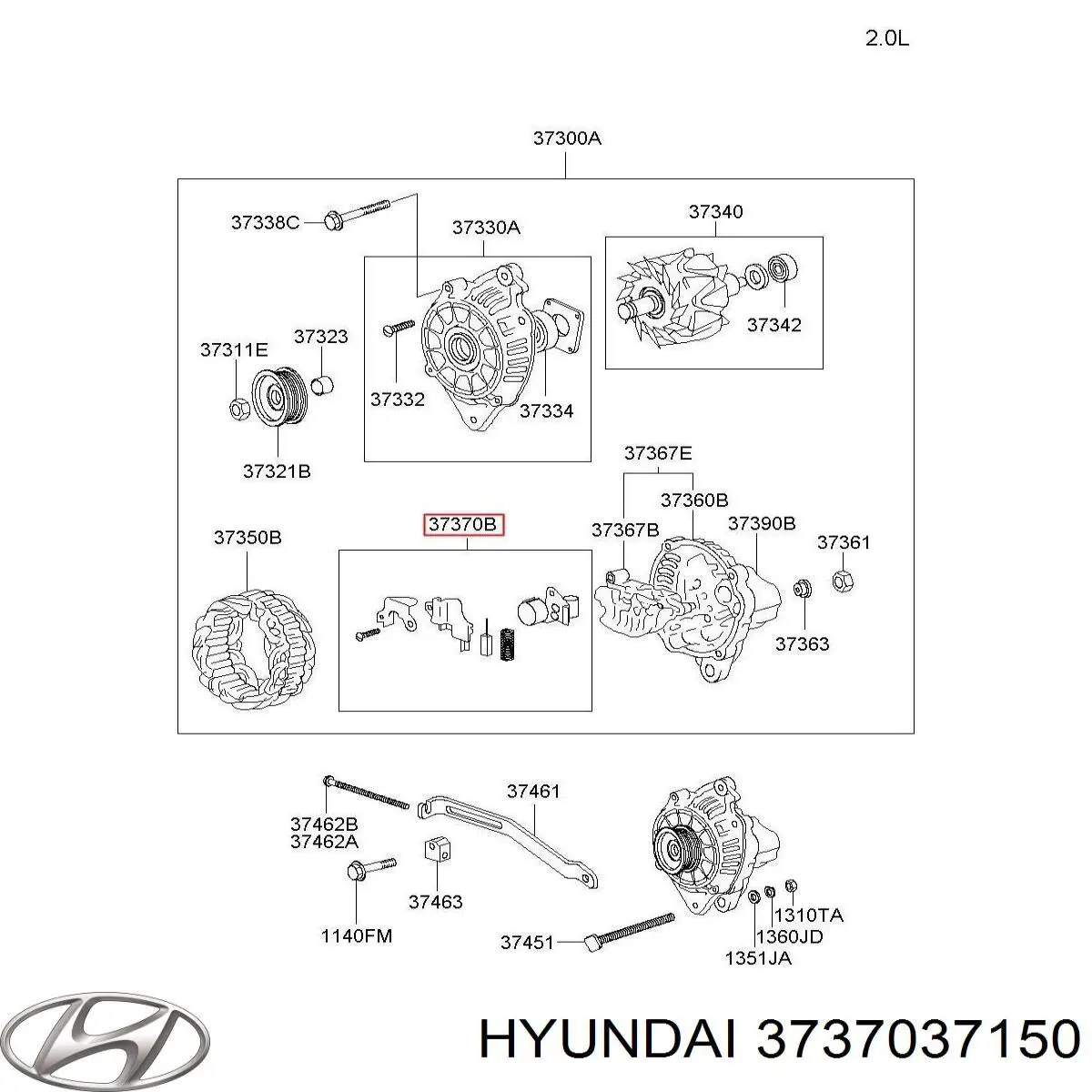 Regulador 3737037150 Hyundai/Kia