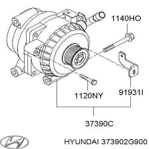 373902G900 Hyundai/Kia Alternador de coche