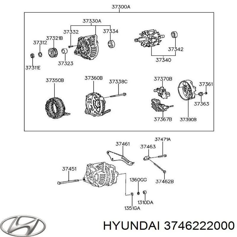 3746222000 Hyundai/Kia