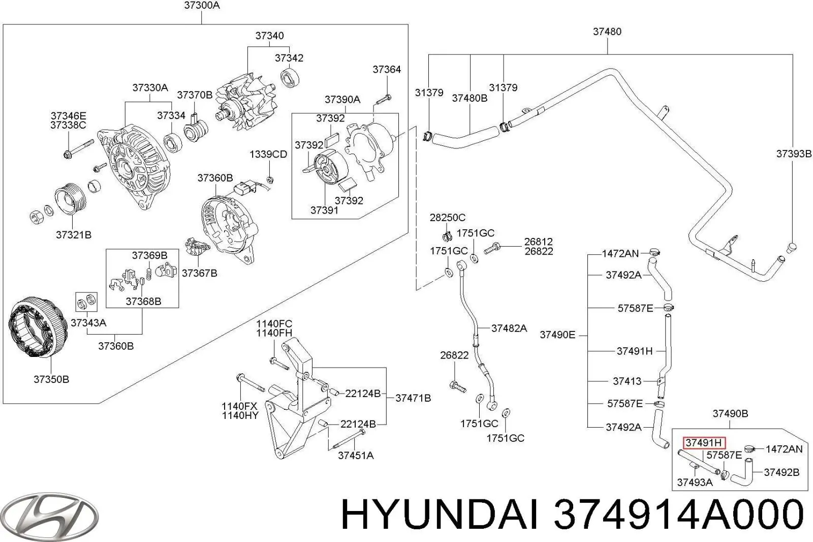  Hyundai/Kia 374914A000 precio, desde  