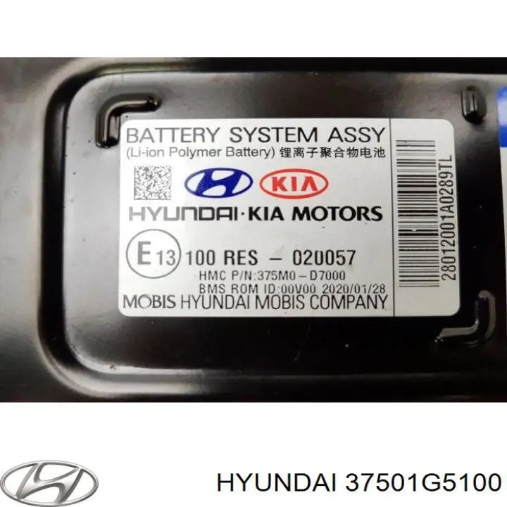 Módulo de batería de vehículo eléctrico Hyundai/Kia 37501G5100 precio, desde 1636,40 EUR