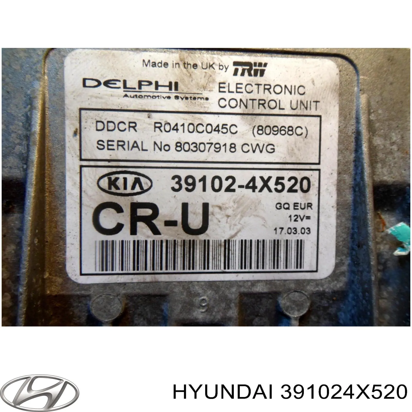 Comprar 391024X520 Hyundai/Kia ECU