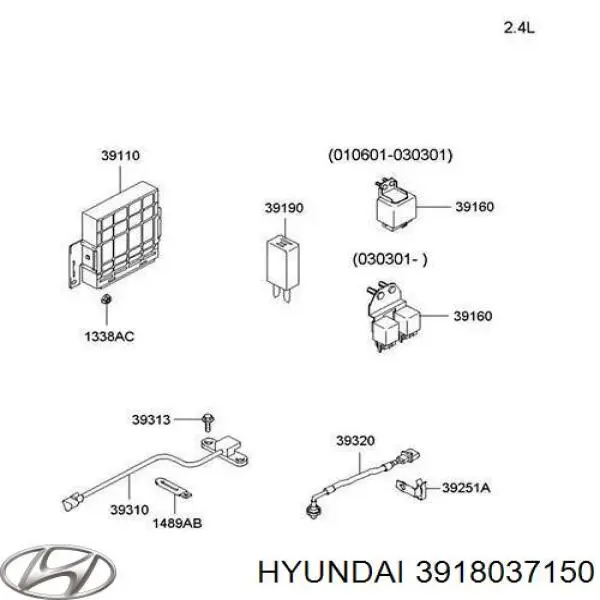 3918037150 Hyundai/Kia sensor de cigüeñal