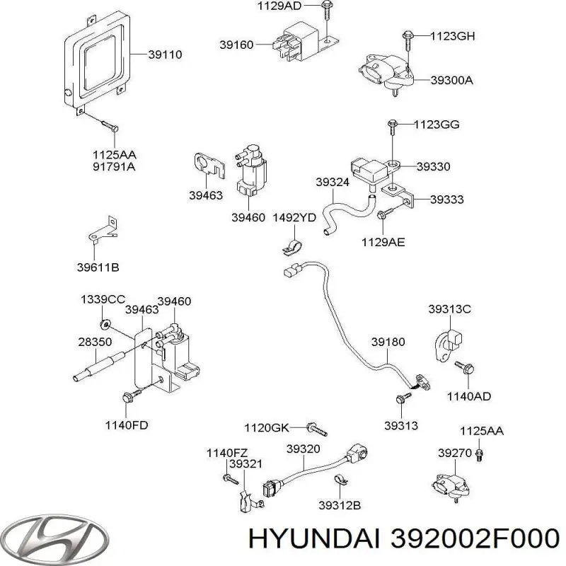 Sensor De Presion Del Colector De Admision para Hyundai Santa Fe (DM)