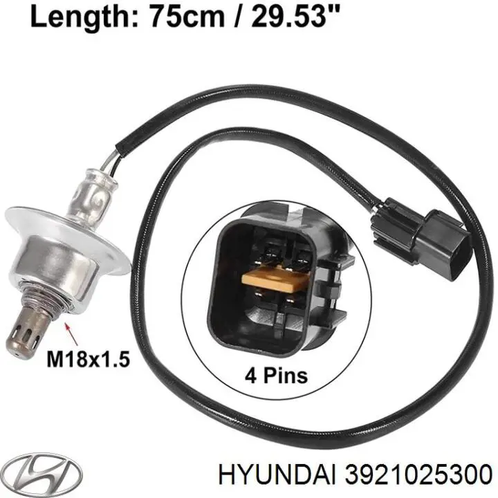 Sensor de oxígeno previo al catalizador 3921025300 Hyundai/Kia