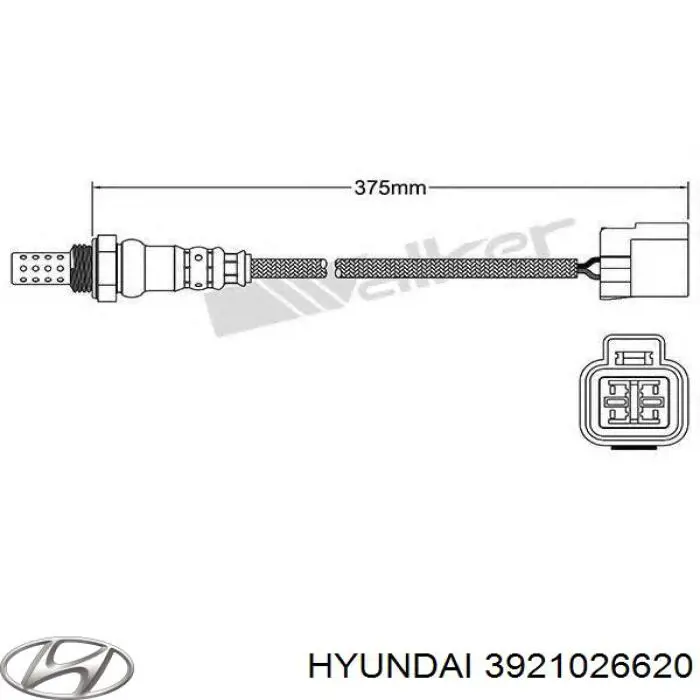 Comprar 3921026620 Hyundai/Kia Sonda lambda de oxígeno posterior al catalizador
