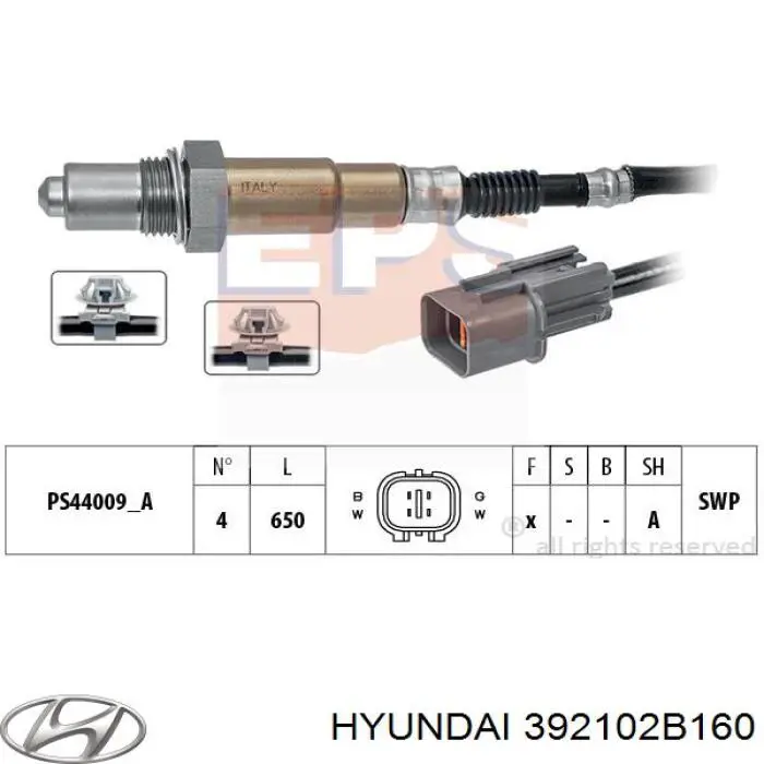 Sensores de oxigeno Hyundai SOLARIS SBR11