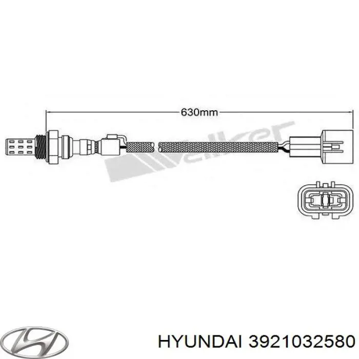 Sensor de oxígeno Hyundai Sonata III
