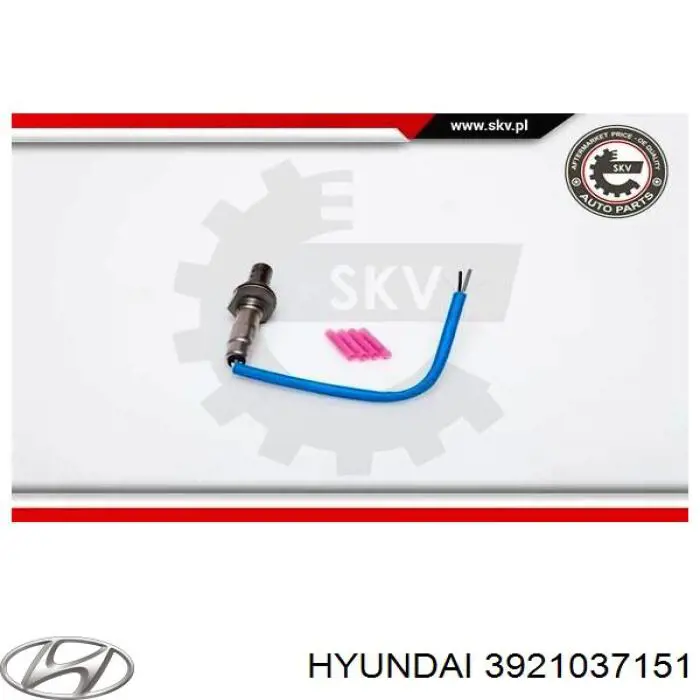 3921037151 Hyundai/Kia sonda lambda, sensor de oxígeno despues del catalizador derecho