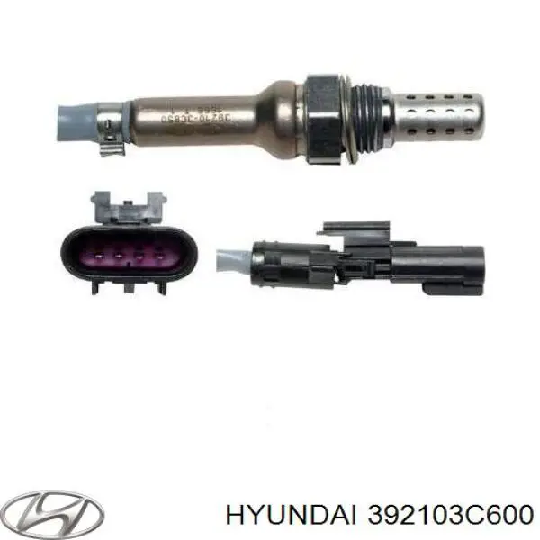 392103C600 Hyundai/Kia sonda lambda, sensor de oxígeno despues del catalizador derecho