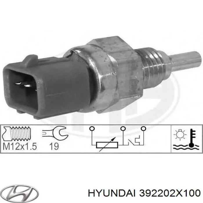Sensor de temperatura del refrigerante Hyundai/Kia 392202X100 precio, desde 12,30 EUR