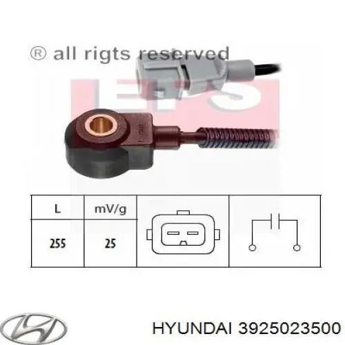 Sensor de detonaciones Hyundai/Kia 3925023500 precio, desde 14,40 EUR