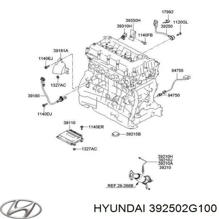 Sensor de detonaciones Hyundai/Kia 392502G100 precio, desde 29,36 EUR